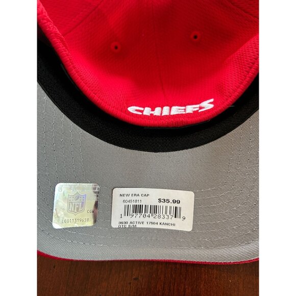 NEW Kansas City Chiefs Red 39Thirty New Era Cap Small/Medium Stretch Fit NFL Off - Picture 2 of 3